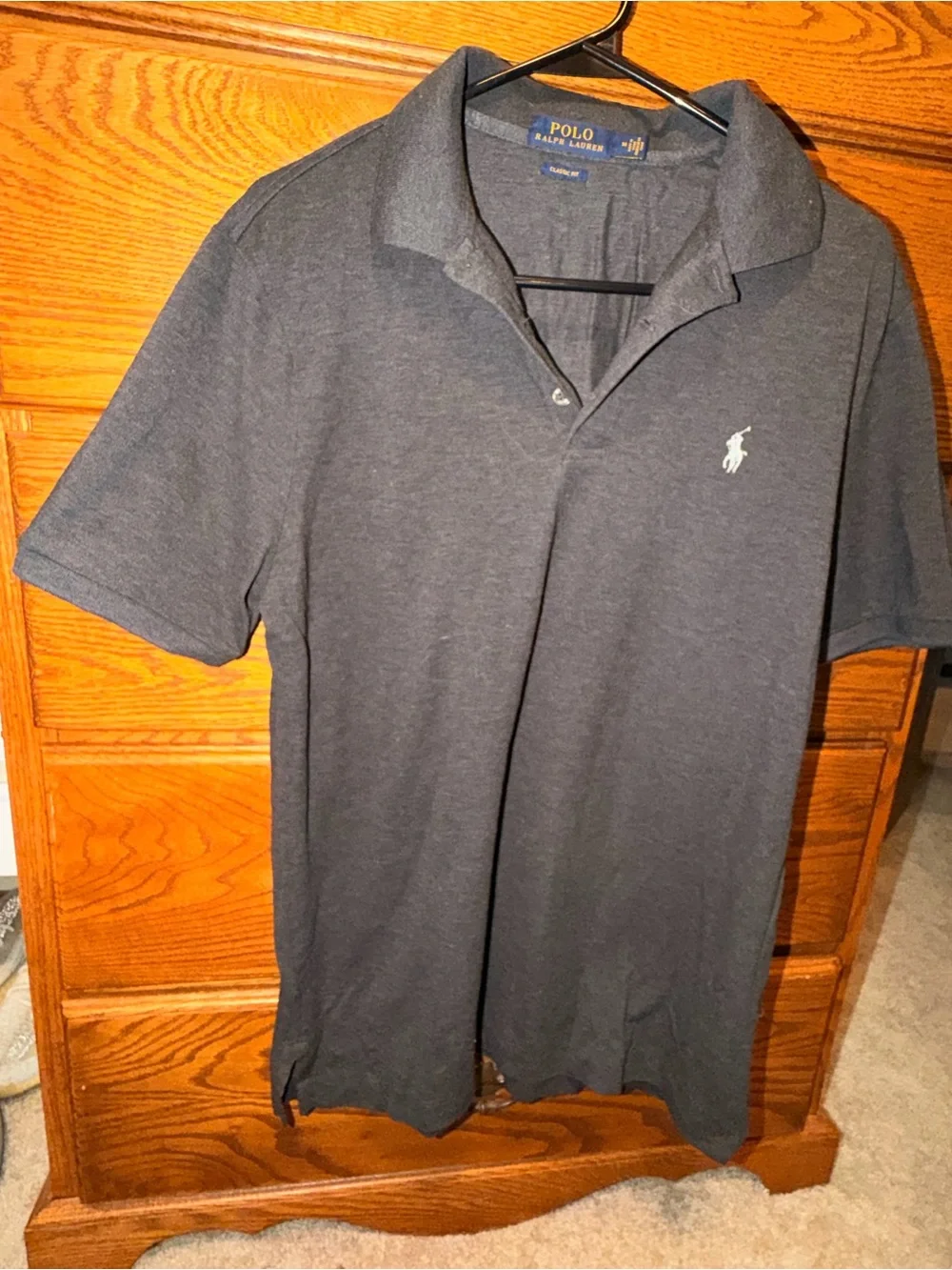 Polo by Ralph Lauren Charcoal Gray Short-Sleeve Polo